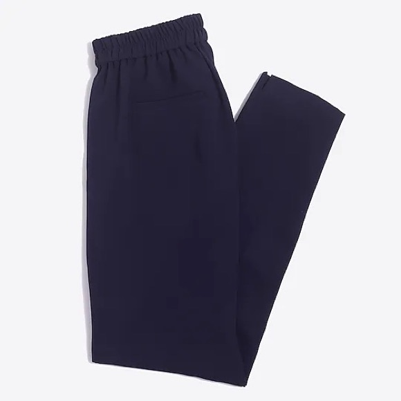 JCrew Jamie Pant with Elastic Waist in Navy - Picture 3 of 6